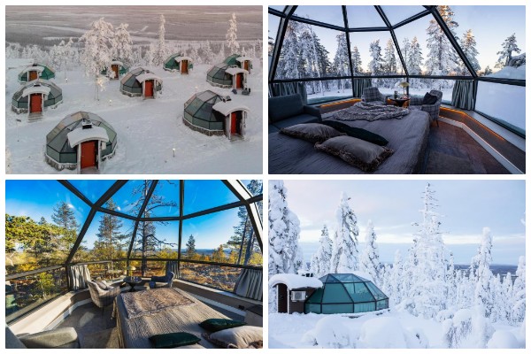 Glass Igloo Hotel in Levi